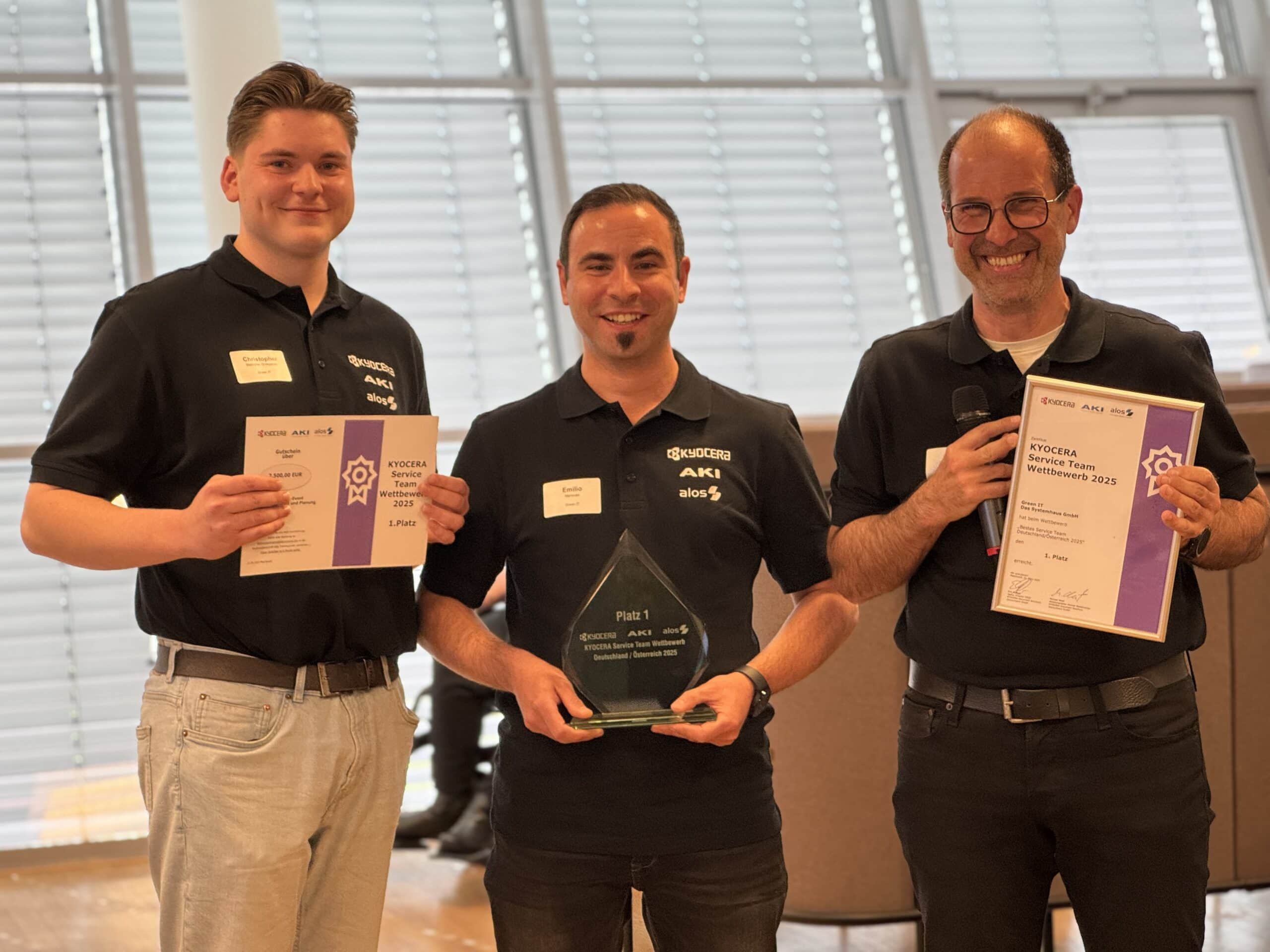 GREEN IT gewinnt Kyocera Service Award 2024/2025 - GREEN IT